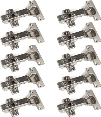 Produktbild von 10 x Topfband Topfbänder T52 Eckanschlag mit Dämpfer + Kreuzplatte Scharnier Scharniere Topfscharniere (Einzeln und als 6er, 10er, 20er oder 30er Set erhältlich!)