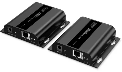 Produktbild von DIGITUS Extender Set HDMI IP 4K/60Hz schwarz