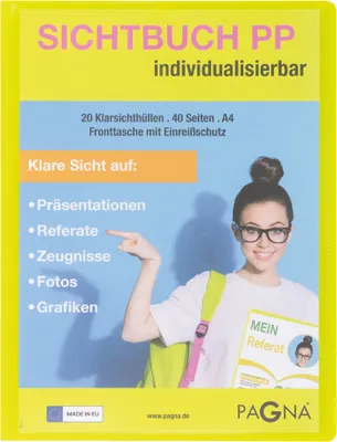 Produktbild von Pagna School Sichtbuch DIN A4 20 Hüllen lindgrün
