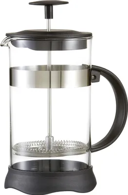 Produktbild von Flirt by R&B 163.049, Französische Presse, 1 l, Schwarz, Silber, Transparent, Glas, 140 mm, 140 mm