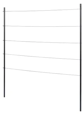 Produktbild von Windhager Rankhilfe, mit Edelstahlseil, 100 x 118 cm, Metall, Pflanzenstütze, witterungsbeständig, 07710