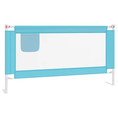 Produktbild von vidaXL Kleinkind-Bettschutzgitter Blau 160x25 cm Stoff