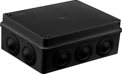 Immagine prodotto di Scatola ermetica da incasso, nera, IP65, 190 x 140 x 70 mm, Pawbol S-BOX 406C