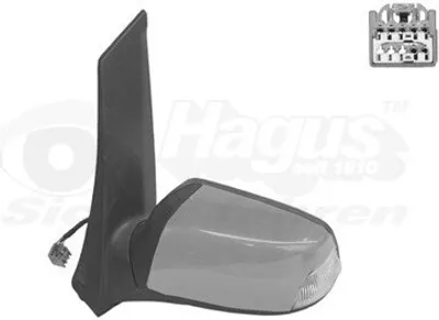 Produktbild von VAN WEZEL 1862827 Außenspiegel Seitenspiegel Links für FORD C-MAX (DM2) Konvex Beheizt Grundiert