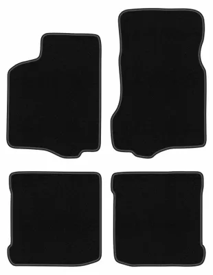 Image de Tapis de sol en moquette pour Seat Ibiza II 1993-2001 (à hayon) – jeu 4 pièces, noirs, sur mesure – Wielganizator BASIC