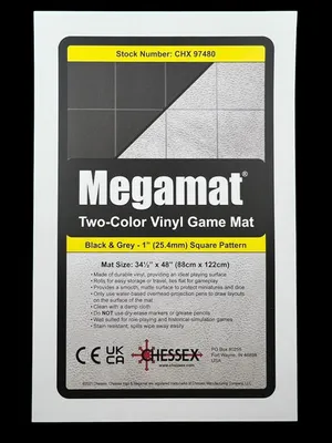 Immagine prodotto di Tappeto gioco Chessex Megamat 1 pollice quadrati nero-grigio offerta speciale