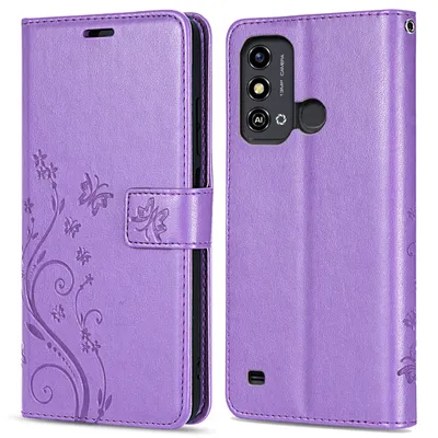 Produktbild von ZTE Blade A53 / A53+ Handy Tasche Handyhülle Hülle Schutzhülle Klapphülle Etui Lila