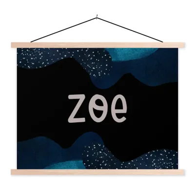 Produktbild von MuchoWow® Textilposter Zoe - Pastell - Mädchen 120x90 cm mit holzfarbenen Rahmen - Magnetisch