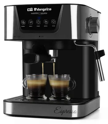 Espressomaschine 20 bar, 1,5 l Tank, Kaffeepads, 1050 W, Weiß/Grau