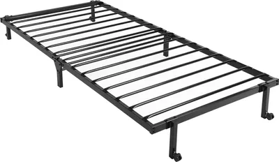 Produktbild von H.J WeDoo Gästebett 90x190 cm, klappbares Einzelbett, Klappbett auf Rollen, Klappbett für Büro und Gästezimmer, Tragbares Bett, Schwarz