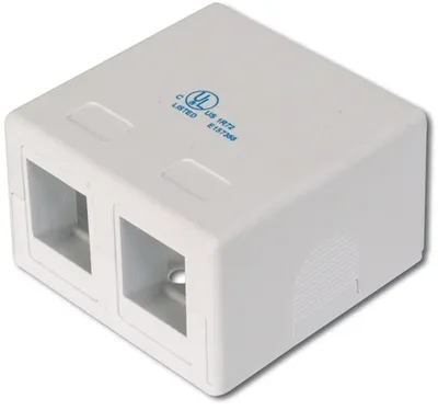 Produktbild von DIGITUS Gehäuse für Keystone 2xKeystone, weiß