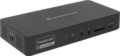Zdjęcie produktu dla CONCEPTRONIC 17-1 Dock USB-C->HDMI/DP/GbE/3xUSB-C/+  135W sw