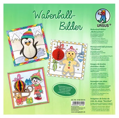 Produktbild von URSUS Wabenball Bilder Weihnachten