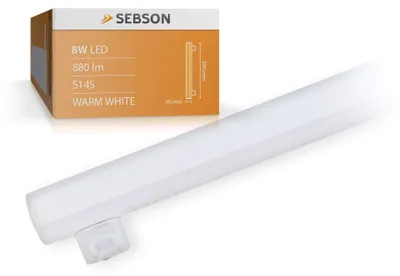 Produktbild von S14S LED Lampe 50cm Linienlampe warmweiß 8W (60W) 880lm Leuchtmittel 230V SEBSON