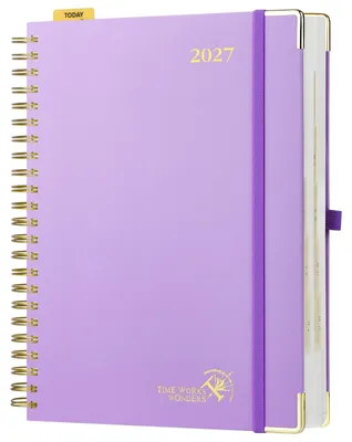Immagine prodotto di Elzusha - Agenda giornaliera A4 per il 2027, con una pagina per ogni giorno
