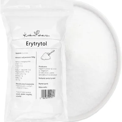 Produktbild von Erythritol 1 kg Zuckerersatz Kalorienfrei Süßstoff Keto Backen Kaffee