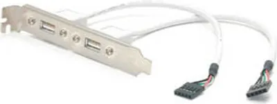 Produktbild von StarTech.com 2-Port USB A Slotblech-Adapter (Buchse) - 2 x Typ A Buchse USB - 2 x