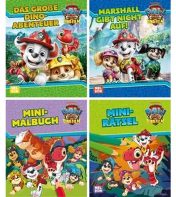 Obrázok produktu pre Nelson Mini-Bücher: 4er PAW Patrol - Der Dinofilm 1-4