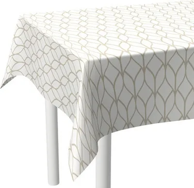 Produktbild von Tischdecke Style Hana weiß beige 200 x 140 cm