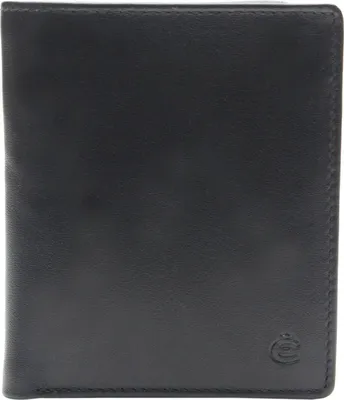 Produktbild von Esquire Leder Kartenetui Compact Credit Card Case Black schwarz
