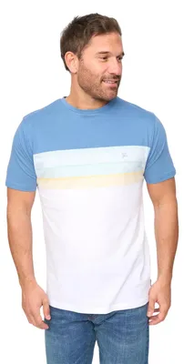 Produktbild von Bewley & Ritch - "Fenshaw" T-Shirt für Herren BG2526 (L) (Blau gestreift)