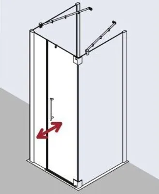 Produktbild von Kermi PX1FL07518VUK Pendeltür Pasa XP 1FL 0750x