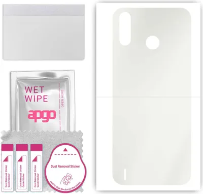 Produktbild von apgo Rückseite Schutzfolie, Matt, kompatibel mit Tecno Pop 3 Plus, Hinten Hydrogel-Displayschutzfolie mit Positionierhilfe, kratzfest, einfache Montage