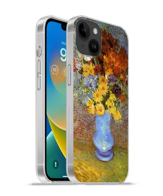 Produktbild von MuchoWow® Handyhülle Schutzhülle Hülle für Apple iPhone 14 Plus - Soft case Vase mit Gänseblümchen und Anemonen - Vincent van Gogh Silikon Softcase Handy Hülle - Abbildung