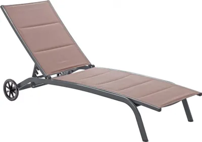 Obrázek produktu pro Zahradní lehátko Ibiza Alu Taupe / Grey