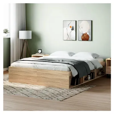 Produktbild von Bett 140x200 cm mit Stauraum aus Holz