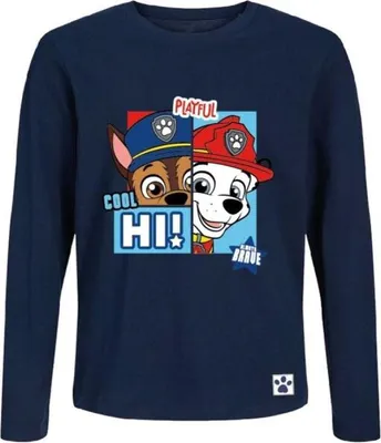 Produktbild von Paw Patrol Langarmshirt für Kinder – Stylisches Shirt mit den beliebten Helden 5 Jahre Dunkelblau