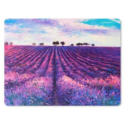Produktbild von MuchoWow® Mauspad Mousepad Ölfarbe - Malerei - Blumen 23x19 cm - Mousepads - Maus Mat - Pad - Mausunterlage - Schreibtischunterlage - Mauspad