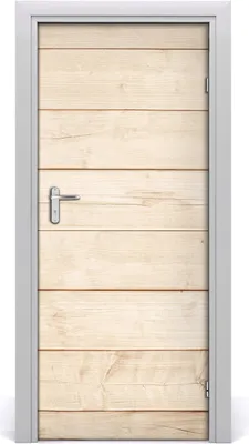 Produktbild von Tulup Türaufkleber 85x205 cm Dekorative Aufkleber Selbstklebend Wasserdichte Tapete Abnehmbar Schlafzimmer Wohnzimmer Wohnkultur - Holzuntergrund