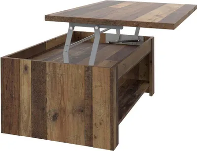 Produktbild von Couchtisch CLIF mit aufklappbarer Platte Optik: Old Wood Vintage