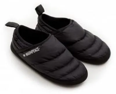 Image de Chaussons d'intérieur en duvet Warmpeace, taille : Chaussons noirs