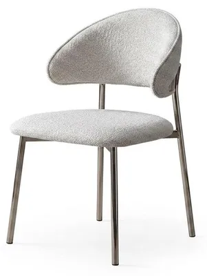 Immagine prodotto di Sedia moderna, beige, design minimalista, elegante, ideale per la sala da pranzo