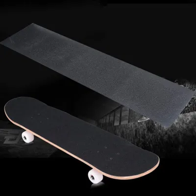 Imagen del producto de Cinta antideslizante para patinetas, con carburo de silicio, 84x23 cm, antideslizante, ideal para longboards