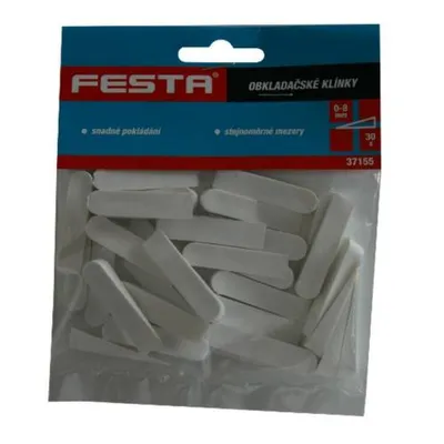 Zdjęcie produktu dla Plastikowe kliny do płytek, 0 - 8 mm, 30 szt.