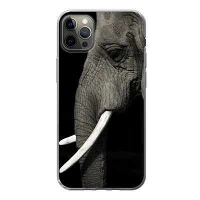 Produktbild von MuchoWow® Handyhülle Schutzhülle Hülle für iPhone 13 Pro Max Elefant - Tier - Stoßzahn Silikon Softcase Handy Hülle - Mobiltelefon