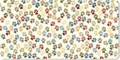 Produktbild von MuchoWow® Mauspad Mousepad Muster - Hund - Pfoten - Jungen - Mädchen - Kinder - Kind 60x30 cm - Mousepads - Maus Mat - Pad - Mausunterlage - Nachhaltig