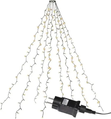 Produktbild von LED Baummantel Lichterkette 200er warmweiß 8 Stränge Funktionen XA11167