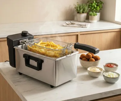 Obrázek produktu pro Tomado Tomado TDF3000S - Fritéza - objem 3 litry - fritéza se studenou zónou - 2000 W - nerezová ocel