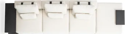 Produktbild von Weißer Fünfsitzer Textilsofa Wohnzimmermöbel Polstersofa Relaxsitzer Sofa