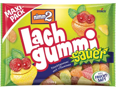 Produktbild von nimm2 Lachgummi sauer 376g