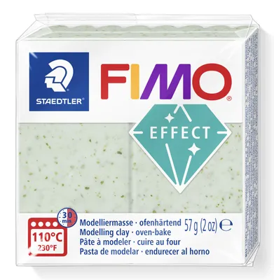 Produktbild von STAEDTLER FIMO effect 8010 Botanical ofenhärtende Modelliermasse Einzelprodukt, 57g, botanical spirulina