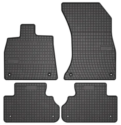 Produktbild von Gummi-Fußmatten für Audi Q5 Sportback I 2020-2025 (Coupé) – 4-tlg, Schwarz, passgenau – Wielganizator SolidPRO