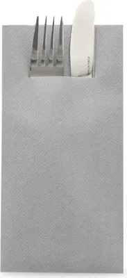 Produktbild von Sovie HORECA Besteckserviette Grau aus Linclass® Airlaid 40 x 40 cm, 1/8 Falz, 75 Stück