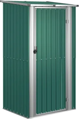 Produktbild von Gartenhaus Grün 118,5x97x209,5 cm Verzinkter Stahl