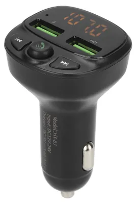 Bluetooth FM-Transmitter Auto, LED, Freisprecheinrichtung, 2 USB