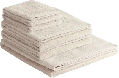 Produktbild von Sansibar Sylt Handtuch Set Frottier-Serie Classic Nr. 2 (Set, 5-tlg), hochwertige Sansibar-Säbel Stickerei, sand